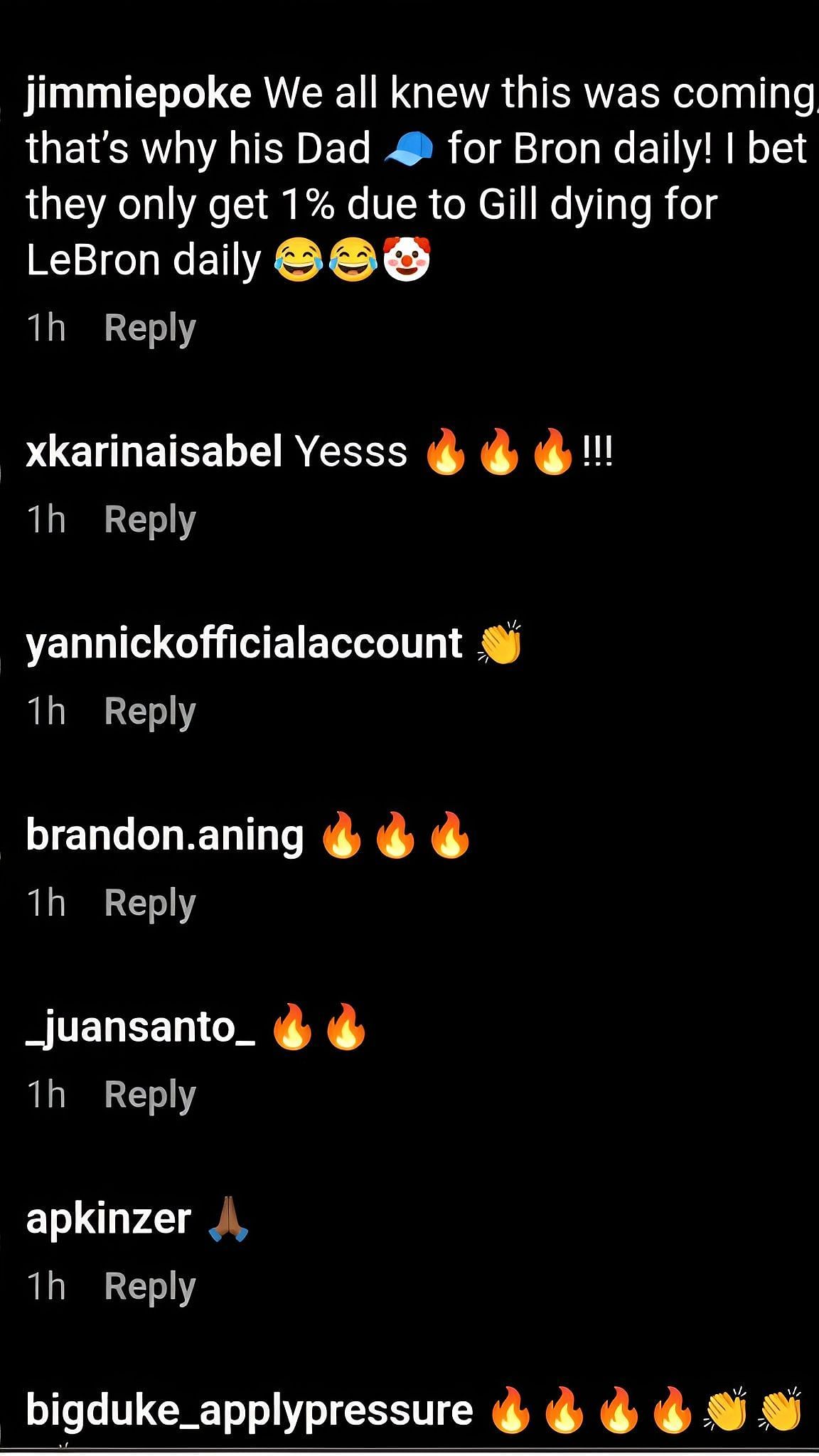 Comments on the post